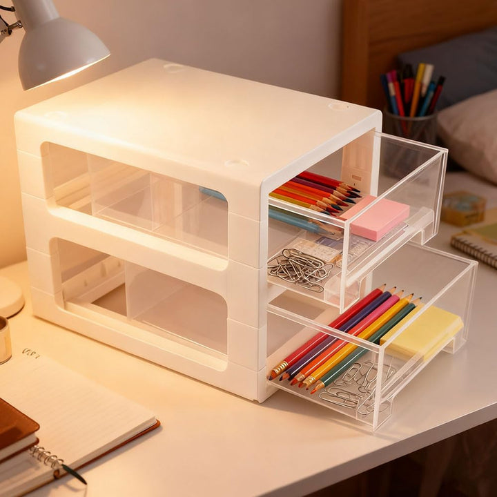 Schubladenbox Schreibtisch Organizer Schubladeneinheit Kunststoff Stapelbare Schubladenboxen Schubla