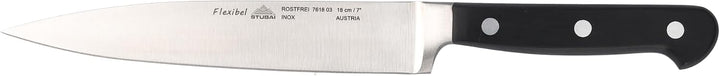 STUBAI Filiermesser flexibel | 180 mm | Filetiermesser, Fleischermesser aus Edelstahl für Schneiden