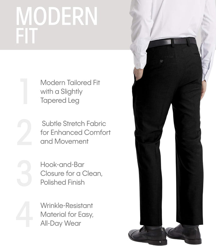 Calvin Klein Herren Moderne Passform Klassische Hose 30W / 30L Schwarz, 30W / 30L Schwarz