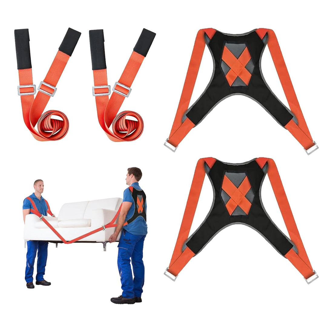Tragegurte Umzug Kit Tragegurt für 2 Personen mit Schwamm-Weste, 300kg Hebegurt Umzugshelfer, Multif