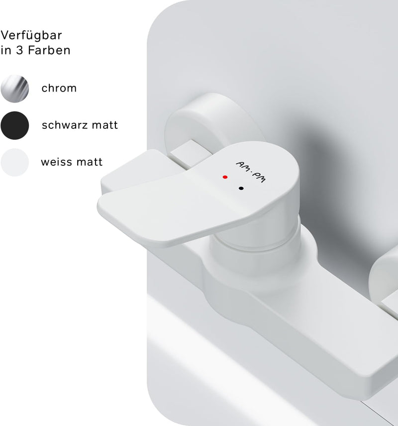 AM.PM X-Joy FXA20033 Wassersparende Duscharmatur für das Badezimmer, kratzfeste Duscharmatur ohne Au