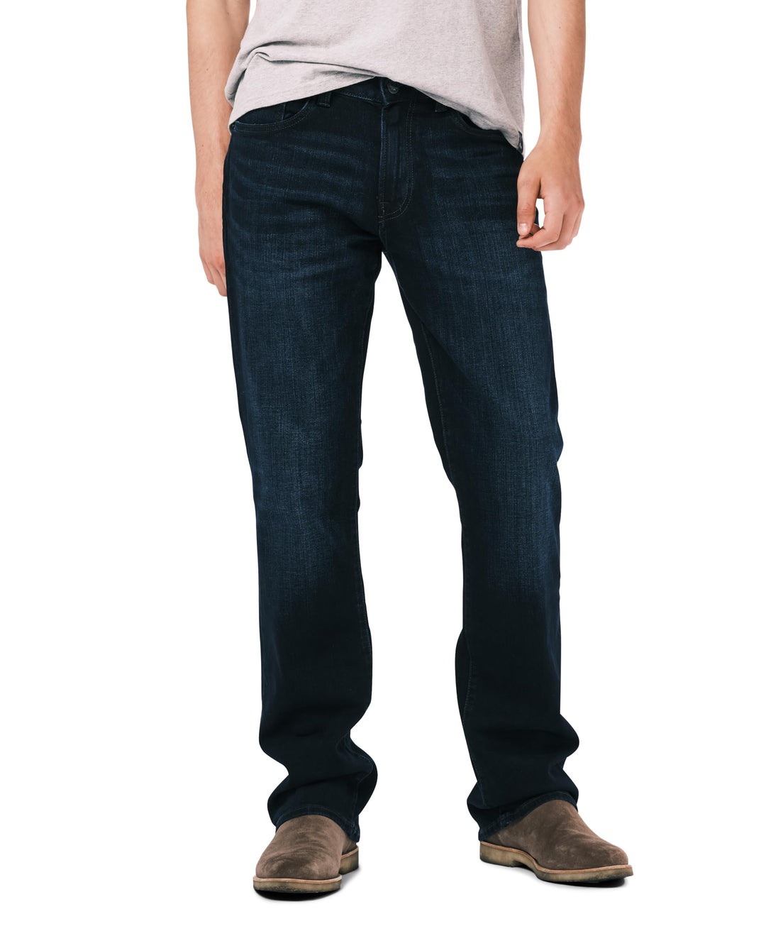 Buffalo David Bitton Herren Slim Boot King Denim Jeans 30W / 30L Whiskered And Sanded Indigo, 30W /