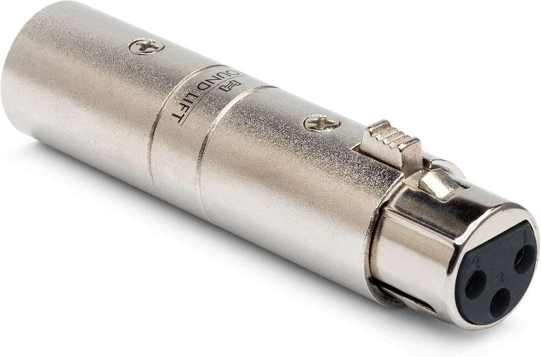 Hosa GLT-255, Ground Lifter, XLR3F to XLR3M Adapter mit Erdung XLR3F auf XLR3M, Adapter mit Erdung X