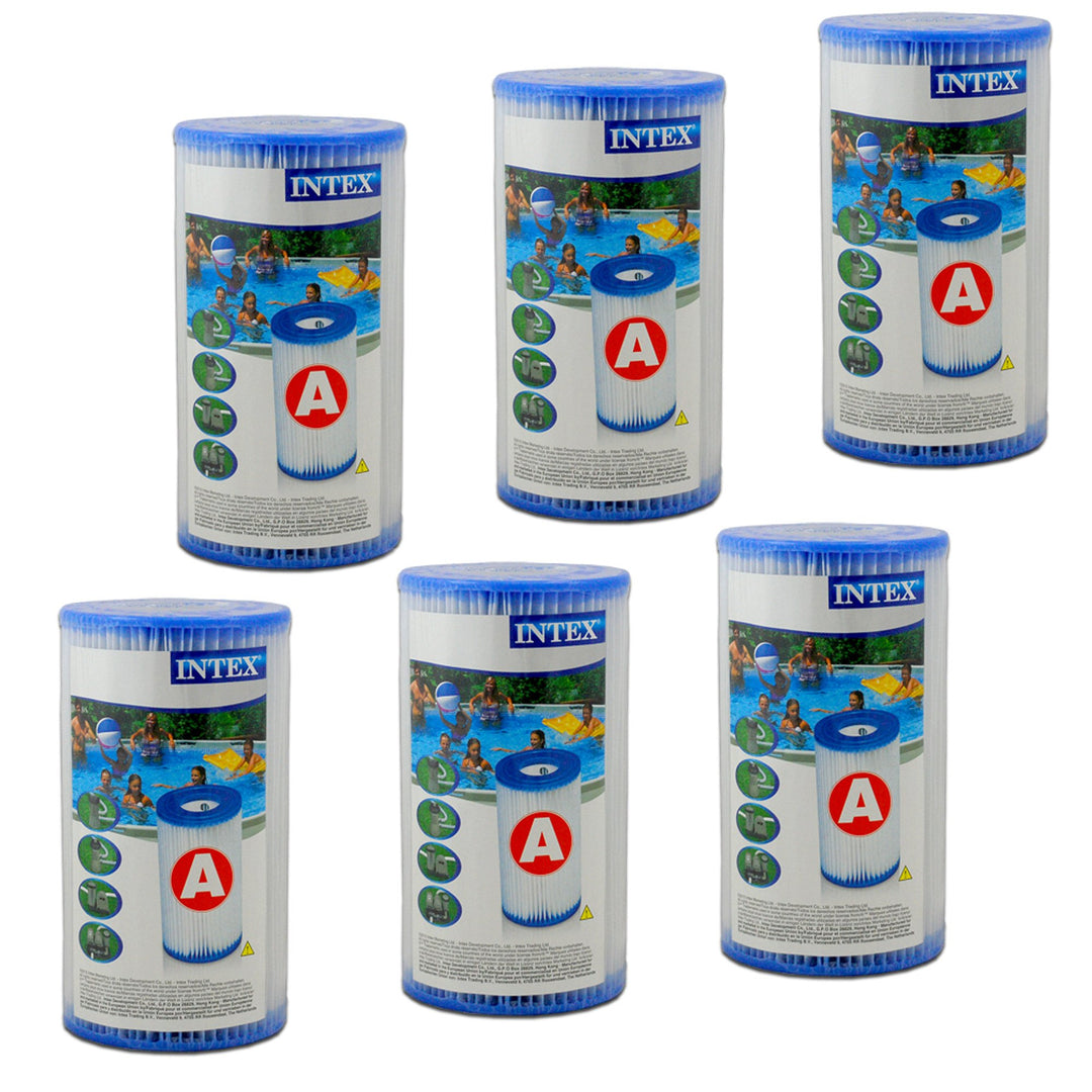 Intex Filterkartusche Typ A, weiss, Ø 4,7 cm (Innen) Durchmesser:10,7 cm (Aussen) x 20 cm.
