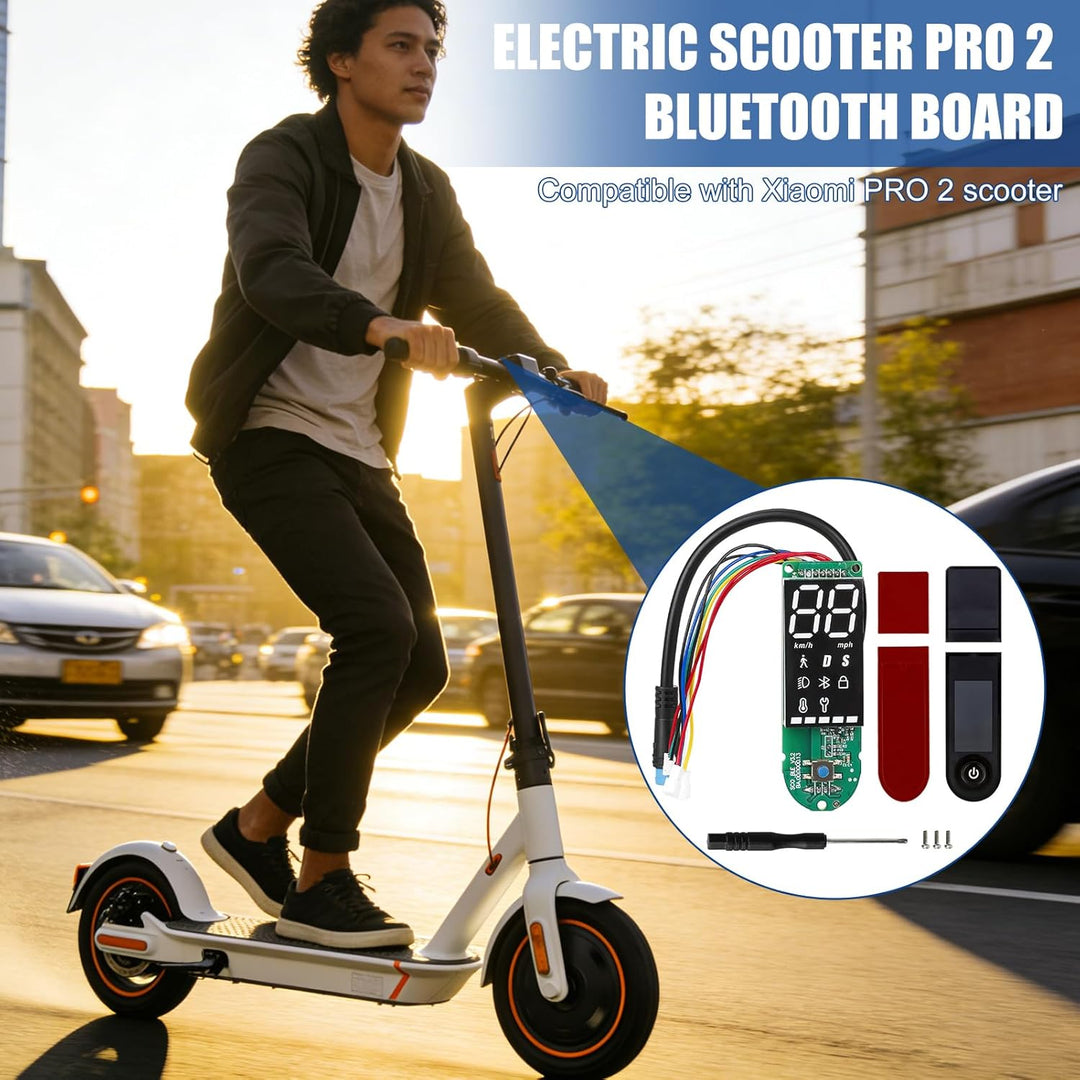 Elektroroller Bluetooth Dashboard für Xiaomi Pro 2, E-Scooter Armaturenbrett mit Abdeckung, Klare Da