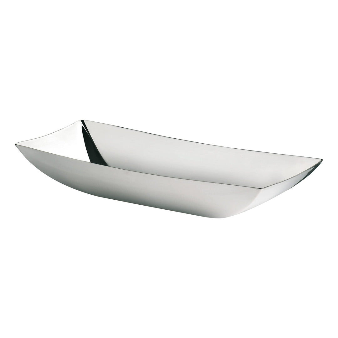 Rosenthal - Sambonet - Brotkorb, Schale - Linea Q - Edelstahl 18/10 - 30x12cm