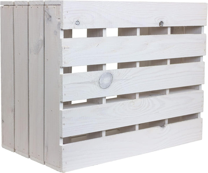Kistenkolli Altes Land Flaschenregal Henry Holz Weiss – Weinregal für 12 Flaschen | Stapelbar &amp; Schm