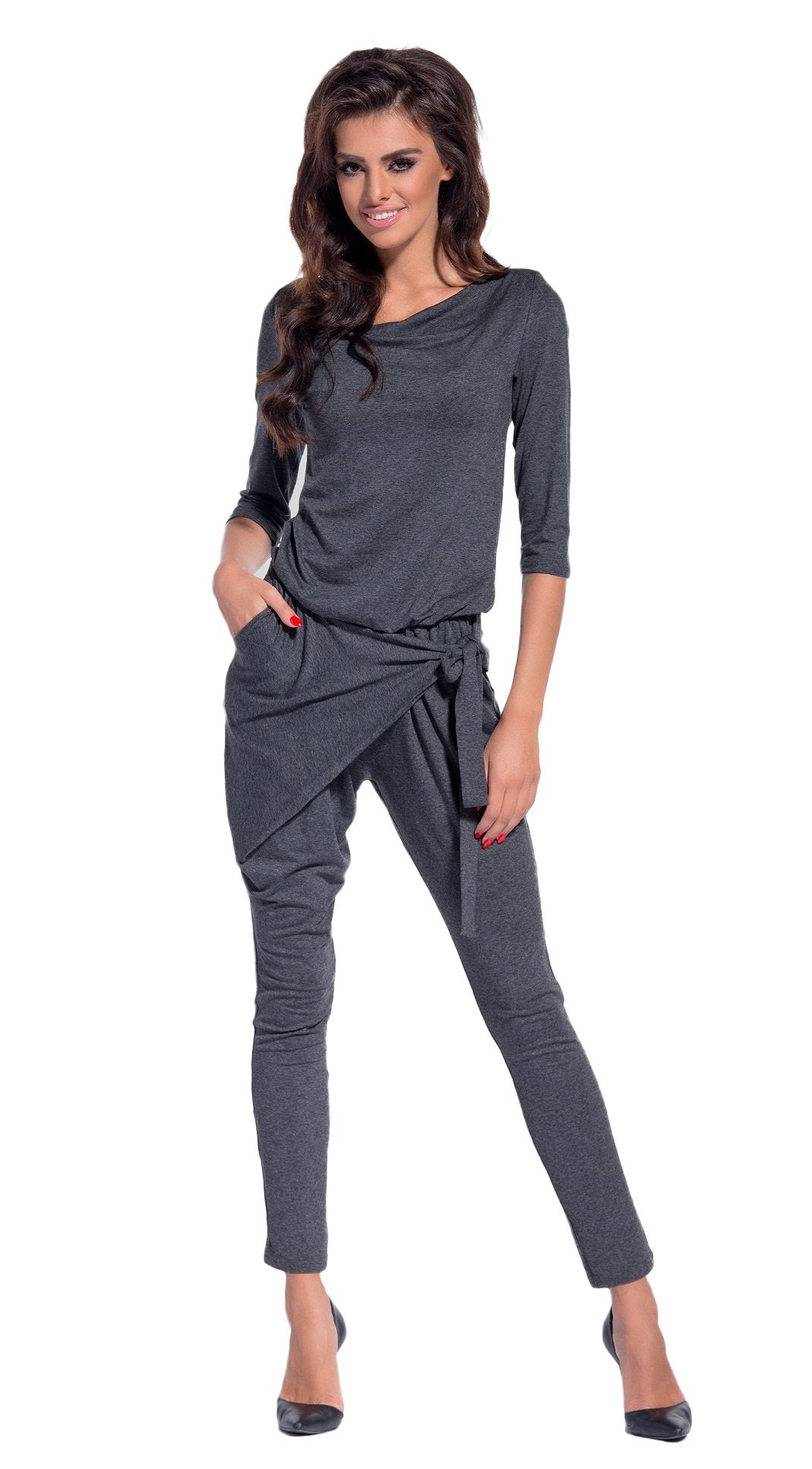 Lemoniade eleganter Jumpsuit mit modischem Schnitt und ausgefallenen Details (Made in EU) L Modell 2