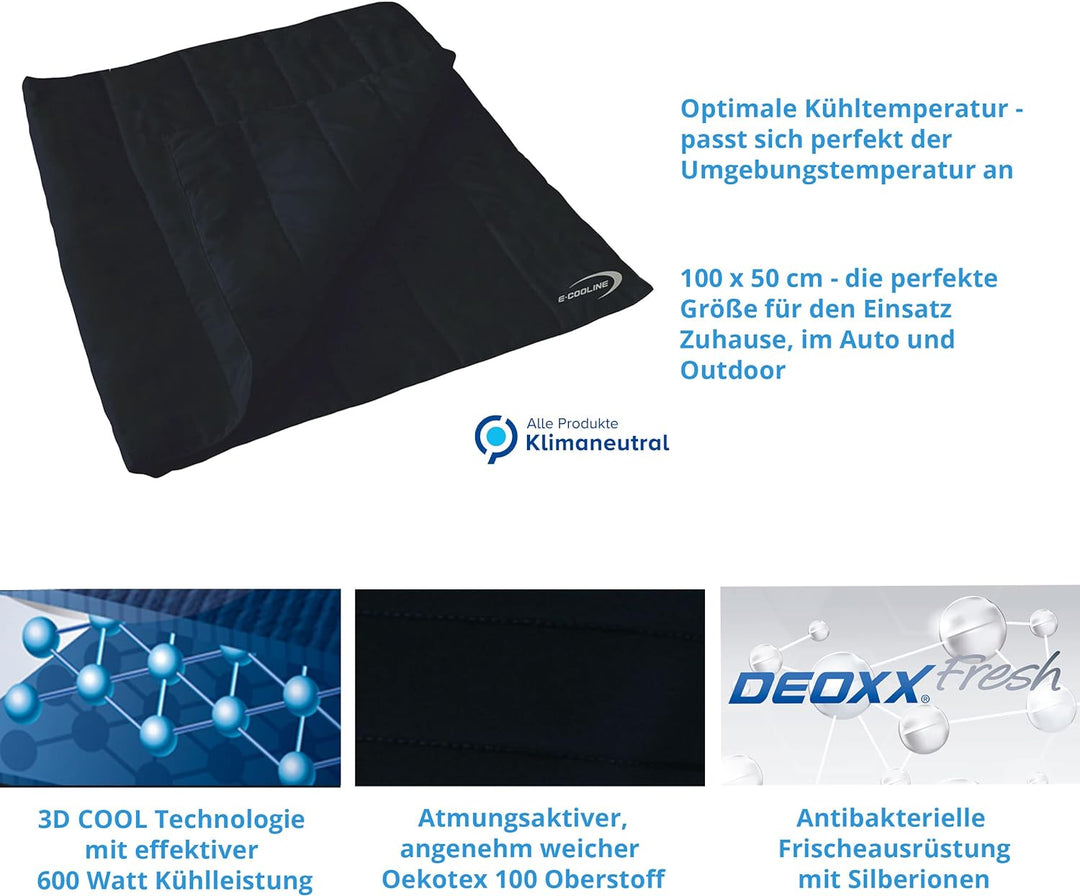 E.COOLINE PowerDog SX3 Kühldecke für Hunde | kühlende Decke für Vierbeiner 50x100cm | aktiviert mit