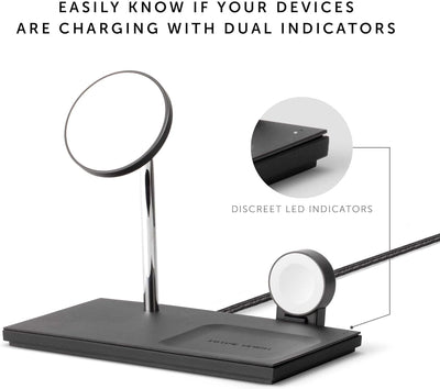 Native Union Snap 3-in-1 Magnetic Wireless Charger - Ladestation für iPhone 14/13 / 12 & Watch Ultra