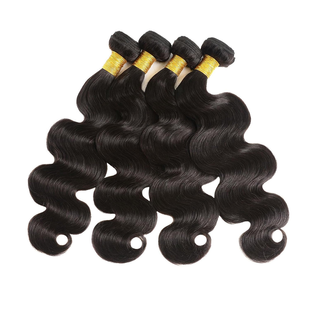 Huarisi Body Wave Weaves Human Hair Bundles 16 18 20 22 Inch 4 Bundles Body Wave Brazilian Hair 400g