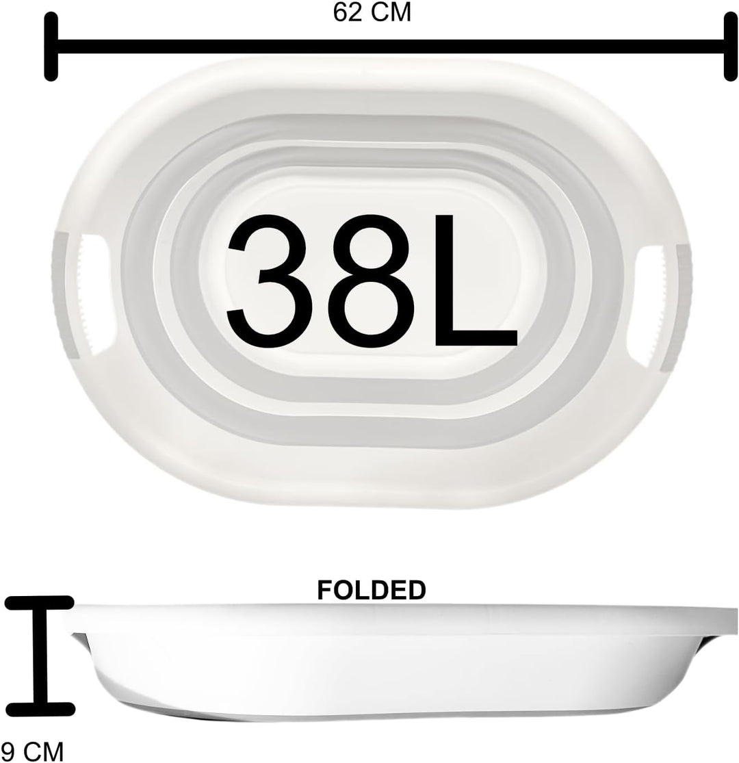 Faltbarer Wäschekorb 38 L, 38 L