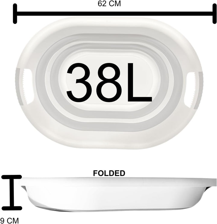 Faltbarer Wäschekorb 38 L, 38 L