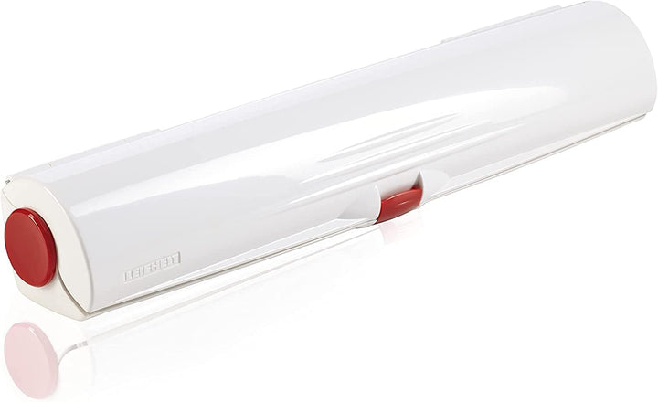 Leifheit Folienschneider Perfect Cut im mobilen Design, Schneidabroller für 33 cm Rollenbreite, Fris