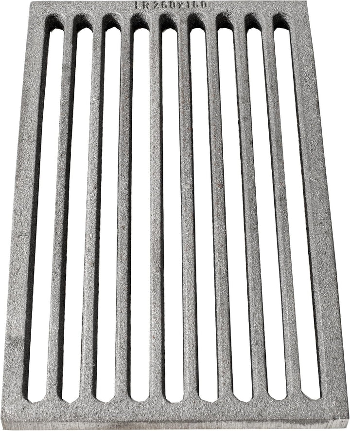Kaminrost Gusseisen 26x16 cm - Ascherost für Kaminofen - Kamin Feuerrost - Robuster und Massiv Gusse
