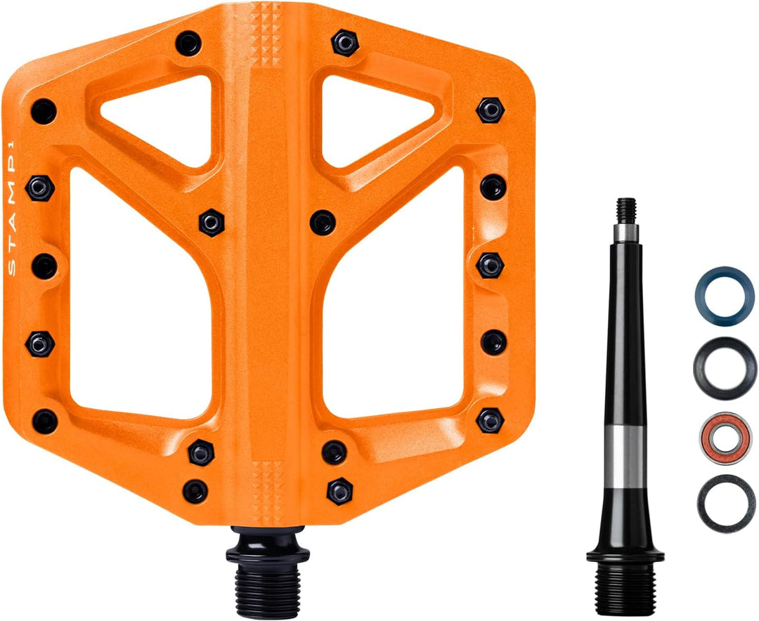 Crankbrothers Stamp Flat BMX/MTB Fahrradpedal – Plattform-Fahrradpedal, minimales Profil, Verstellba