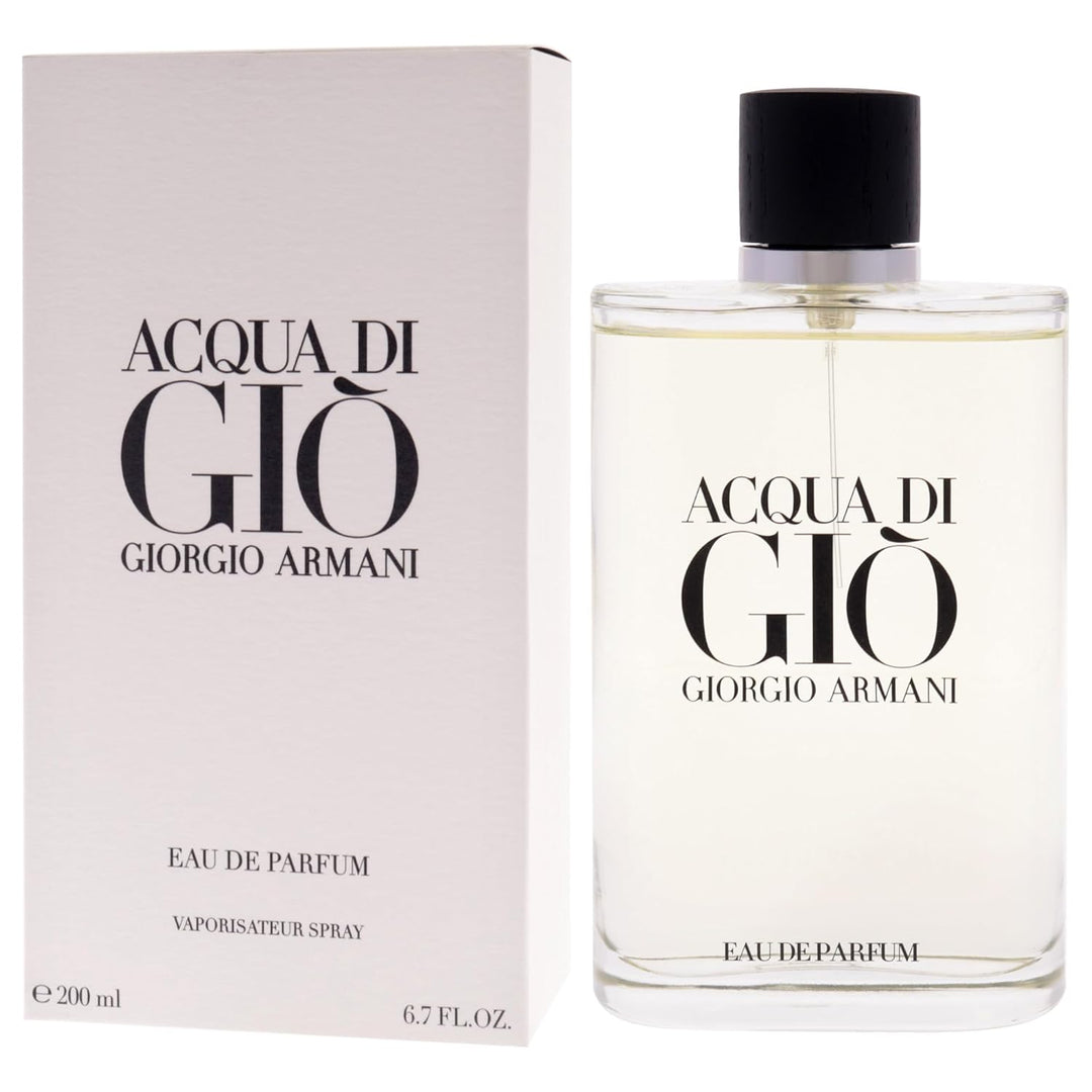 GIORGIO ARMANI, Acqua di Gio Pour Homme, Eau de Parfum, Refillable, Herrenduft, 200 ml