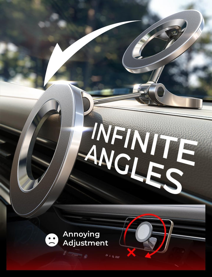 LISEN Handyhalterung Auto für MagSafe Autohalterung - [24x N52 Magnet] Universal Magnetische Handyha