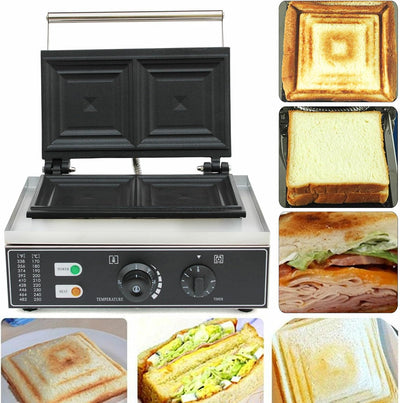 Acesunny Kommerzielle Sandwich Maker Elektrische Sandwich Toaster Maschine+Antihaftplatte Sandwichto