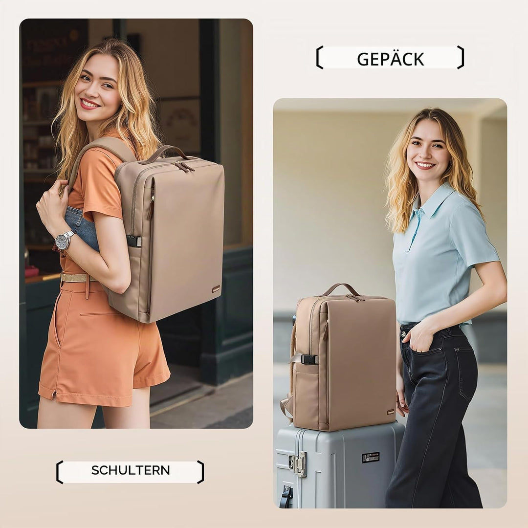 Stilvoller Laptop Rucksack für Damen von Fluggesellschaften zugelassen, Perfekt für die Arbeit das C
