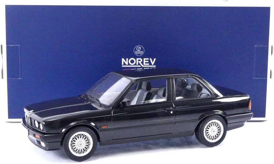 Norev 183203 BMW 325i 1988 Black metallic 1:18 Miniatur, Mehrfarbig, 1/18e