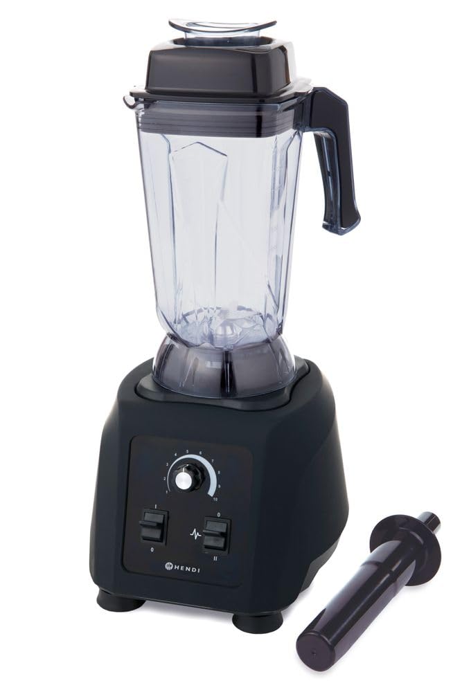 HENDI Standmixer BPA-frei, Hochleistungsmixer, Manuell, temperaturbeständig -40˚C bis 90˚C, Inkl. 2,