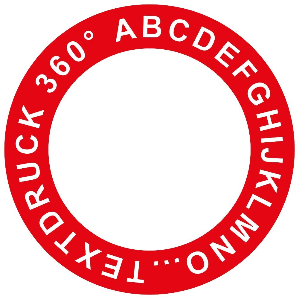 McDart Surround mit Wunschdruck - Text - Rot
