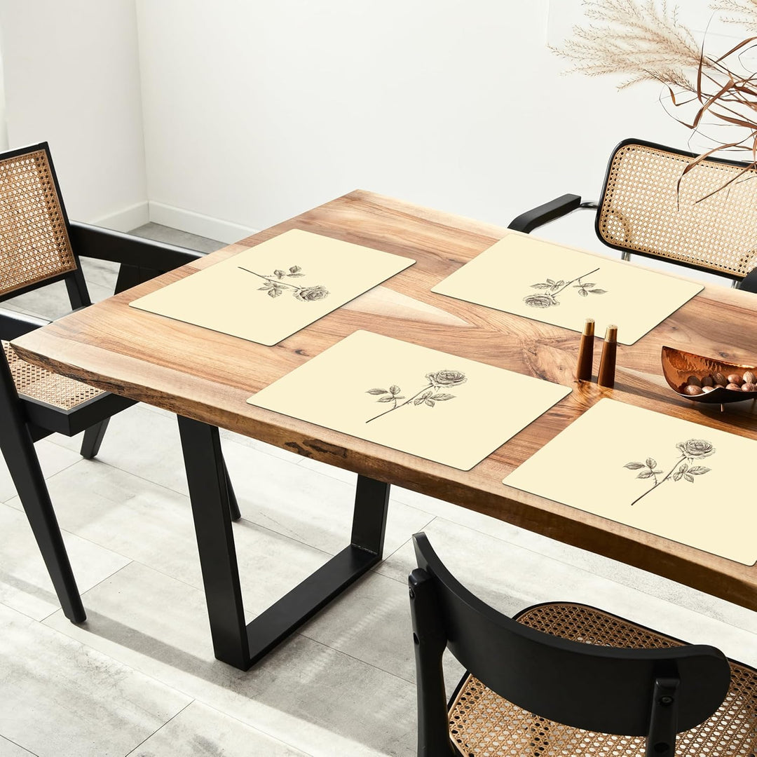 KitchenYeah© Platzsets Abwaschbar 6-Teilig 45x30 cm Tischsets Platzdeckchen rutschfeste Platzset Unt