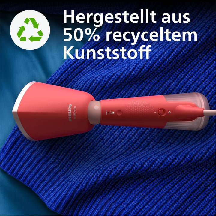 Philips Dampfglätter 5000-Serie - 35 Sekunden Aufheizen, aktiv beheizte Dampfplatte, Eco-Modus, für
