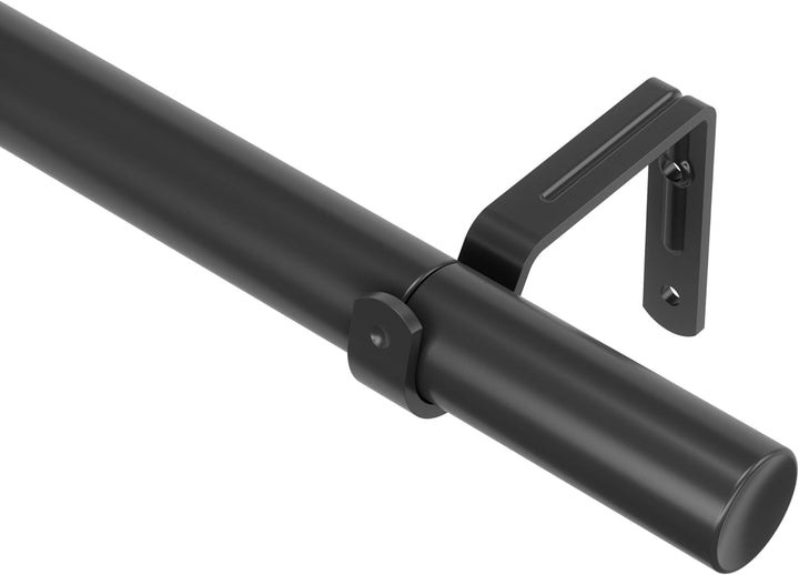 Umbra Zen ausziehbare Gardinenstange mit 2,5 cm Durchmesser, 82-326cm, Schwarz
