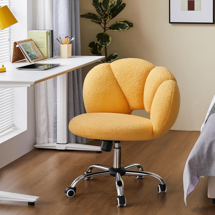 Yaheetech Schreibtischstuhl Bürostuhl Ergonomisch Bürosessel in Wolkenform Schminktischstuhl bis 136