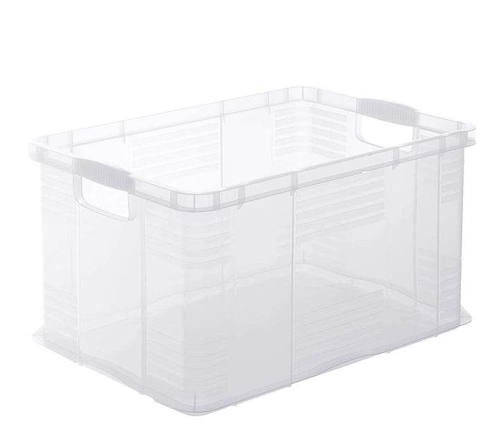 Rotho Agilo Aufbewahrungsbox 55l, Kunststoff, Transparent Transparent Box A3, Transparent Box A3