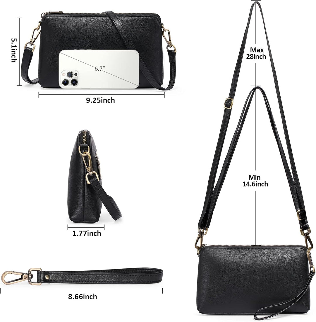 GAEKEAO Umhängetasche Damen Handy, Crossbody Bag , Tasche Geldbörse, Handtasche , mit Kartenfächer V