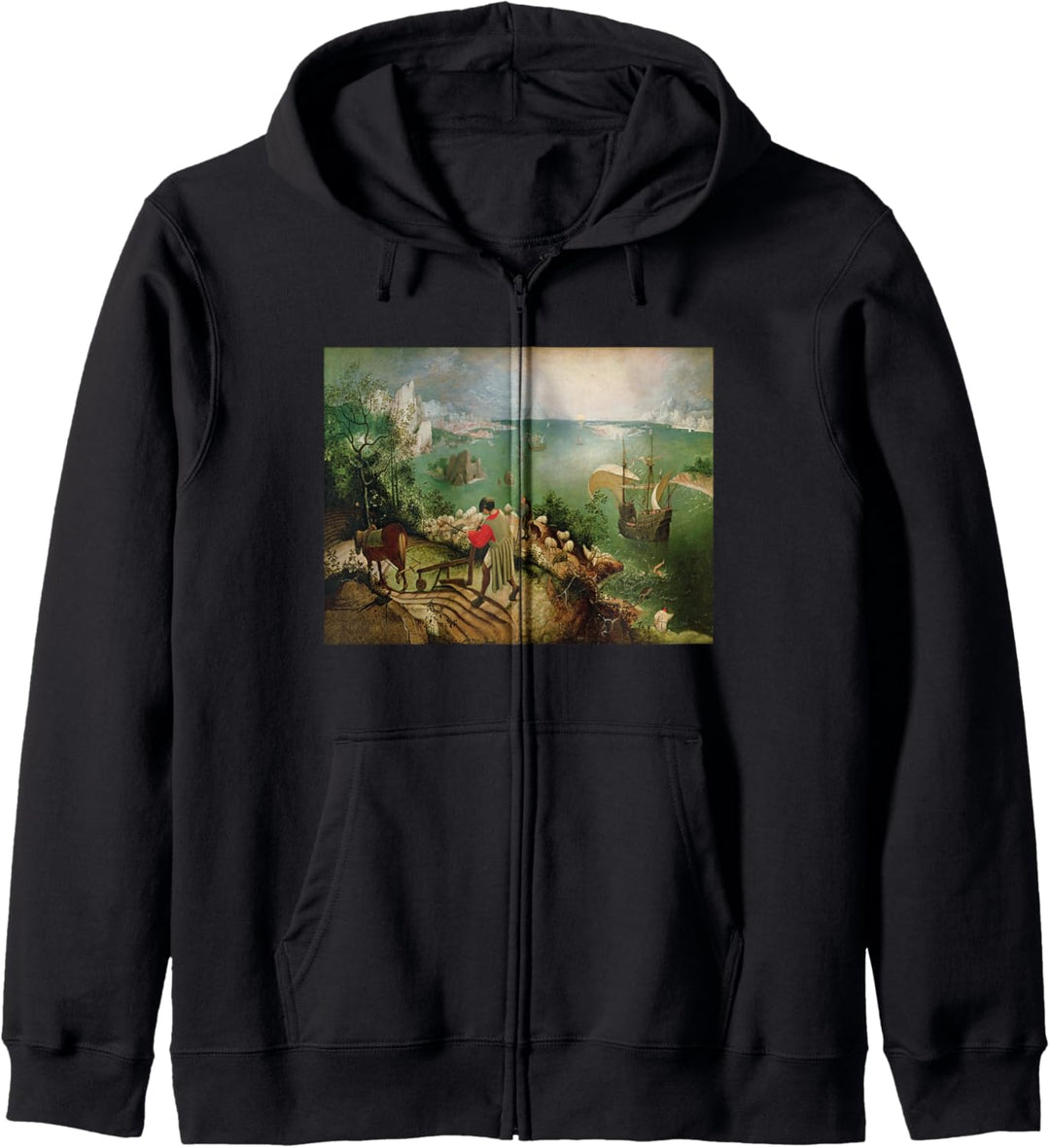 Pieter Bruegel der Älteren Landschaft mit dem Fall des Ikarus Kapuzenjacke