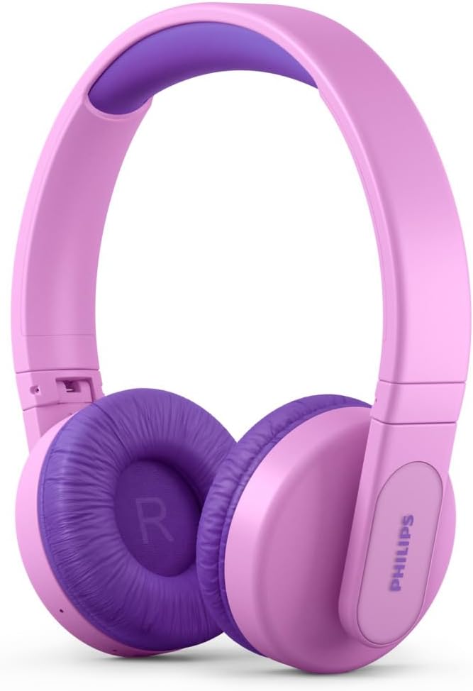 Philips Kopfhörer Kinder TAK4206PK/00 Kinderkopfhörer, Kontrollierbare Lautstärke, Over-Ear Kopfhöre