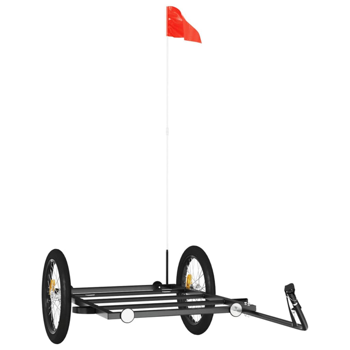 Fahrradanhänger 122x53 cm Eisen 30kg | Robustes Eisen, 30 kg Tragkraft, ideal für schwere Güter 135
