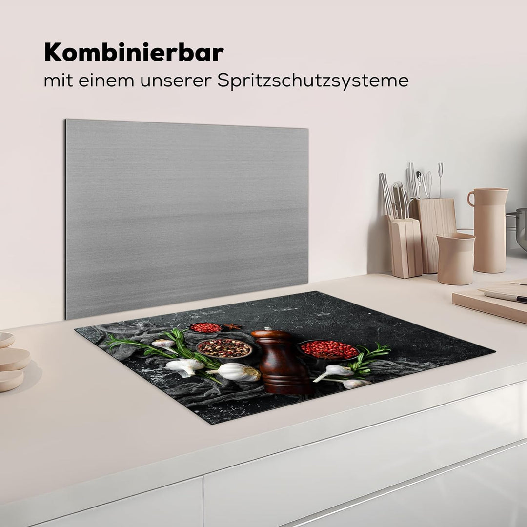 Herdabdeckplatte 70x52 cm Einteilig Küche Herdabdeckung Induktionsfeld Ceranfeld Herdabdeckplatten V
