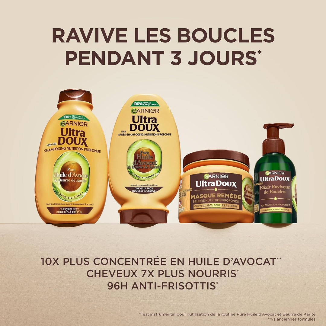 Garnier Ultra Doux – Elixir Reviteur de Locken – mit Avocadoöl und Sheabutter – Mehrzwecköl zur Wied
