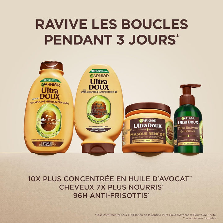 Garnier Ultra Doux – Elixir Reviteur de Locken – mit Avocadoöl und Sheabutter – Mehrzwecköl zur Wied