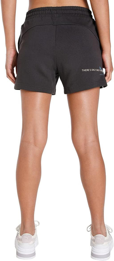 PUMA Damen Better Essentials Shorts XL Flat Dark Gray, XL Flat Dark Gray