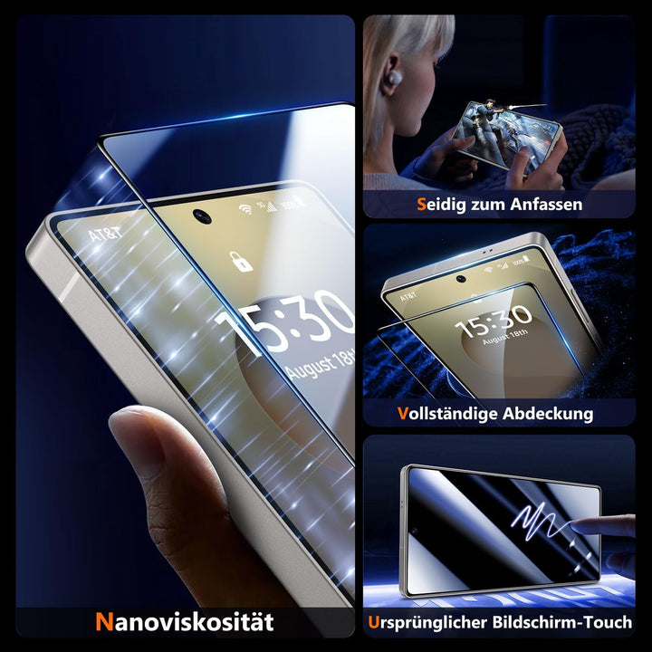 UniqueMe für Samsung Galaxy S25 Ultra für Panzerglas - [Full Screen Displayschutz] Schutzfolie für S