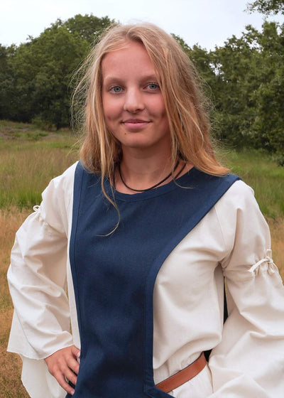 Battle-Merchant Mittelalter Überkleid Surcot Andra für Damen aus Canvas | Segeltuch Baumwolle Wiking