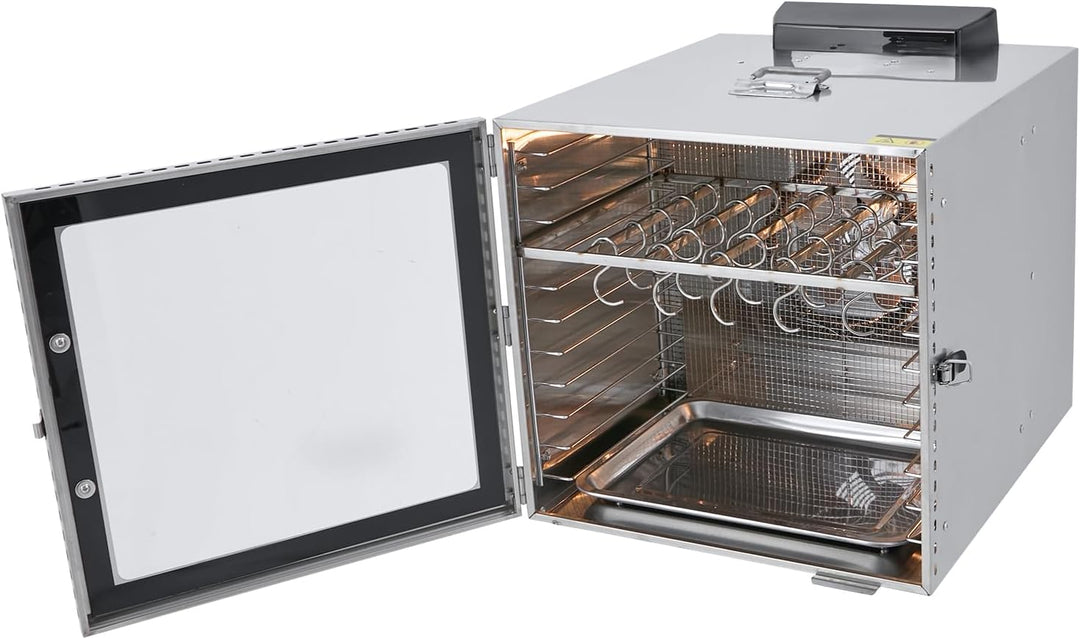 42.5L Lebensmittel-Dehydrator Elektrisch Trockenschrank Edelstahl Dehydrator 1KW für die Herstellung