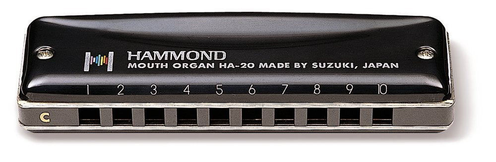 Suzuki Diatonic Harmonica Hammond HA-20 key of LowF mehrfarbig Low-F, Low-F