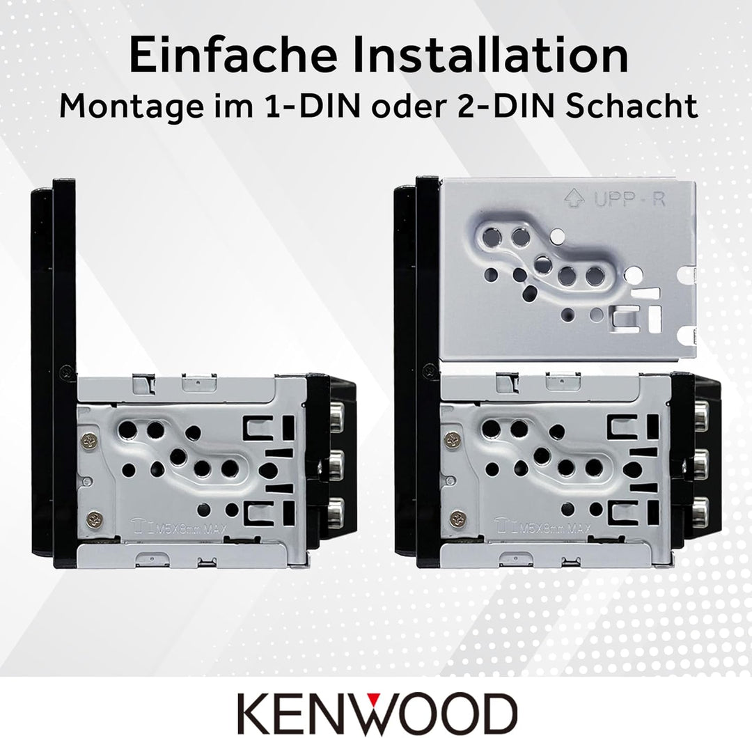 Kenwood DMX6523DABS - 17,3 cm WSVGA Moniceiver mit DAB+/FM, Wireless CarPlay & Android Auto, Apple &