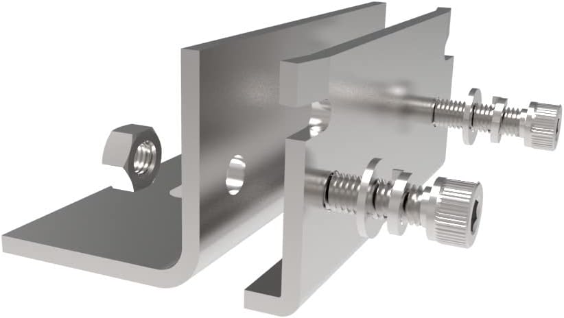 4PCS DACHFALZKLEMME STEHFALZDACH STEHFALZKLEMME BEFESTIGUNG SOLAR MONTAGE EDELSTAHL
