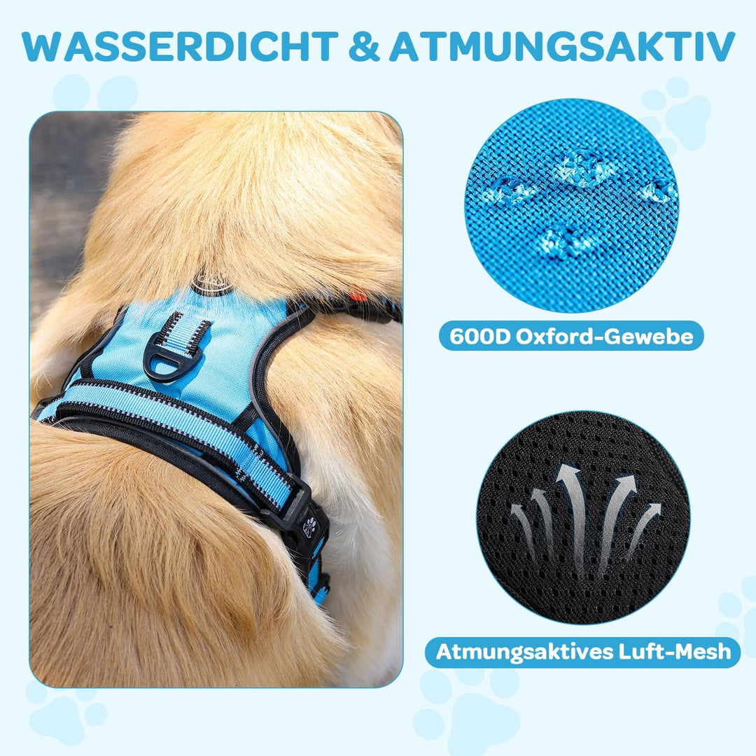 FURRYFECTION Anti Zug Hundegeschirr, Brustgeschirr kleine Hunde Sicherheitsgeschirr Welpen, Antizugg