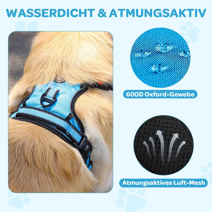 FURRYFECTION Anti Zug Hundegeschirr, Brustgeschirr kleine Hunde Sicherheitsgeschirr Welpen, Antizugg