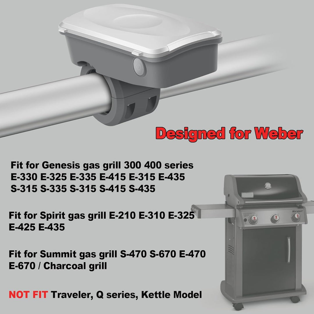 BBQ Grill Light Outdoor,Grill Zubehör für Outdoor Grill für Weber Grill Zubehör - Grau