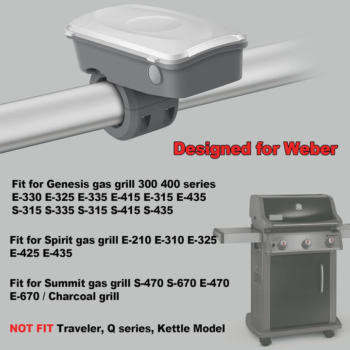 BBQ Grill Light Outdoor,Grill Zubehör für Outdoor Grill für Weber Grill Zubehör - Grau